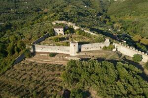 Aerial view of the Rocca di Sala in Pietrasanta Tuscany photo