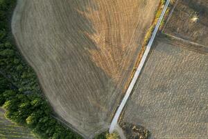 Aerial photographic documentation of the shape of the fields photo