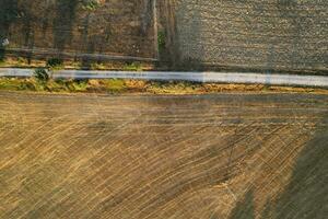 Aerial photographic documentation of the shape of the fields photo