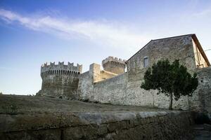 Photographic documentation of the castle of Populonia Tuscany Italy photo