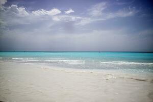 View of the white beaches of Vada a Rosignano Italy photo