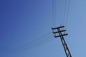 Photographic documentation of an old power line photo