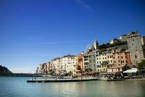 fotográfico ver de el vistoso pueblo de portovenere foto