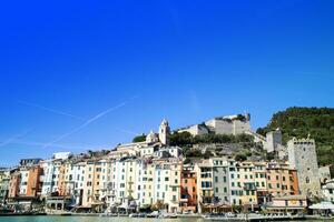 Photographic view of the colorful village of Portovenere photo