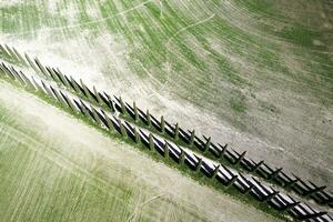 Aerial photographic documentation of a cypress road photo