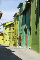 In the colorful streets of Ghizzano Pisa Italy photo