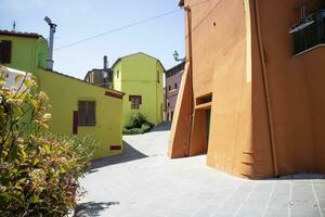 In the colorful streets of Ghizzano Pisa Italy photo