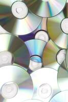 many cd's are arranged in a circle photo
