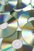 many cd's are arranged in a circle photo