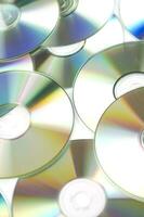 many cd's are arranged in a circle photo