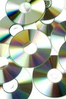 many cd's are arranged in a circle photo