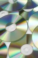 many cd's are arranged in a circle photo