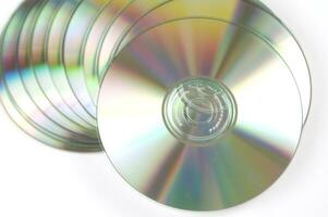 many cd's are arranged in a circle photo