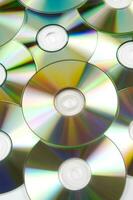 many cd's are arranged in a circle photo