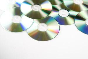 many cd's are arranged in a circle photo