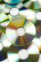 many cd's are arranged in a circle photo