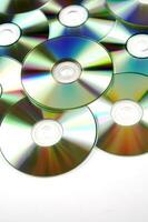 many cd's are arranged in a circle photo