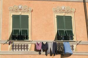 detalles de el pueblo de lerici liguria foto