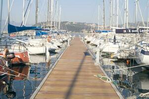the boats are all white photo