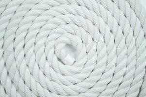 white rope on a white background photo