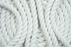 white rope on a white background photo