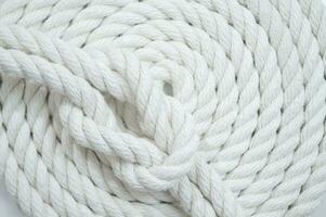 white rope on a white background photo