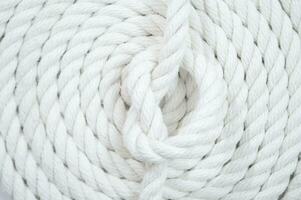 white rope on a white background photo