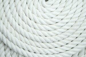 white rope on a white background photo