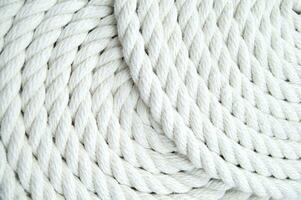 white rope on a white background photo