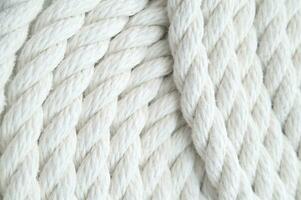 white rope on a white background photo