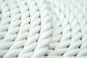 white rope on a white background photo