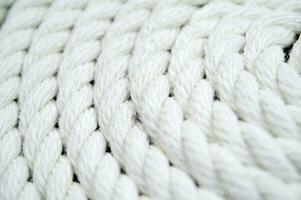 white rope on a white background photo