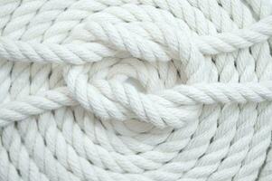 white rope on a white background photo