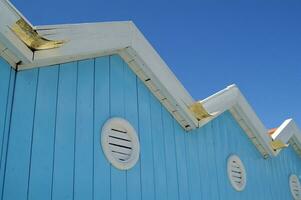 the characteristic beach cabins of forte dei marmi photo