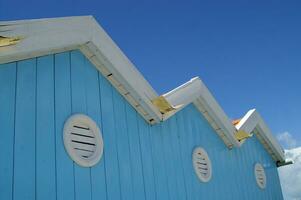 the characteristic beach cabins of forte dei marmi photo