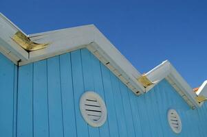 the characteristic beach cabins of forte dei marmi photo