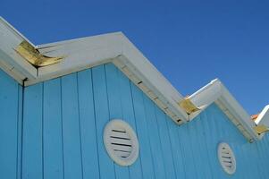 the characteristic beach cabins of forte dei marmi photo