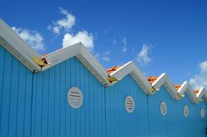 the characteristic beach cabins of forte dei marmi photo