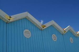 the characteristic beach cabins of forte dei marmi photo