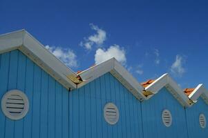 the characteristic beach cabins of forte dei marmi photo