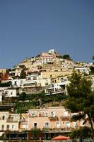 panoramic view of the village of Positano Naples Italy photo