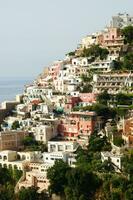 panoramic view of the village of Positano Naples Italy photo