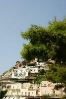 panoramic view of the village of Positano Naples Italy photo