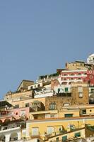 panoramic view of the village of Positano Naples Italy photo