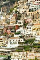 panoramic view of the village of Positano Naples Italy photo