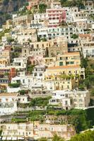 panoramic view of the village of Positano Naples Italy photo