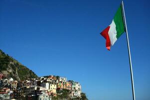 Characteristic colorful village of Manarola Liguria photo