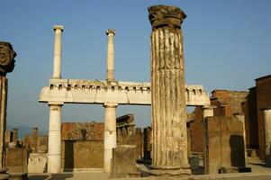 details of the ancient city of Pompeii Naples photo