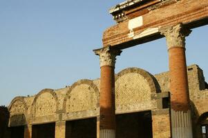 details of the ancient city of Pompeii Naples photo