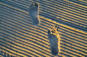 footprints in the sand photo